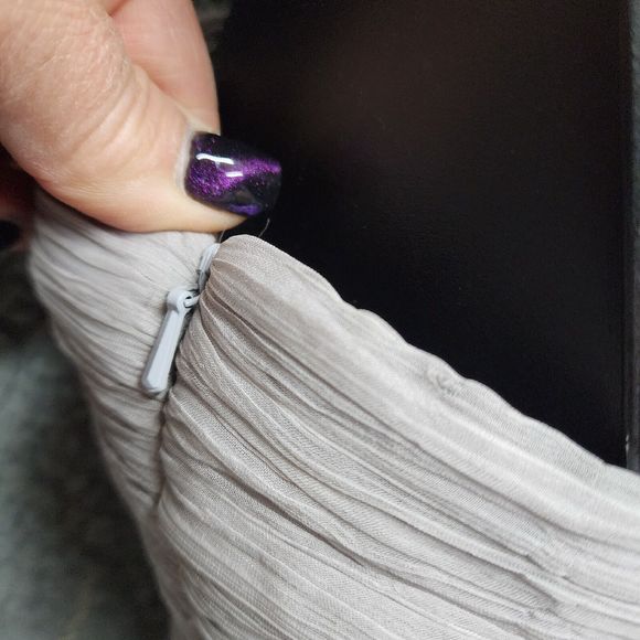 SUE WONG Women's 4 Gray Strapless NWOT Beaded Sequined Cocktail Formal Dress - Picture 8 of 14